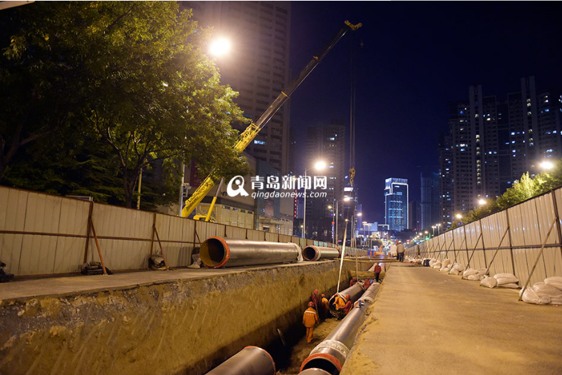 山東路熱網(wǎng)施工